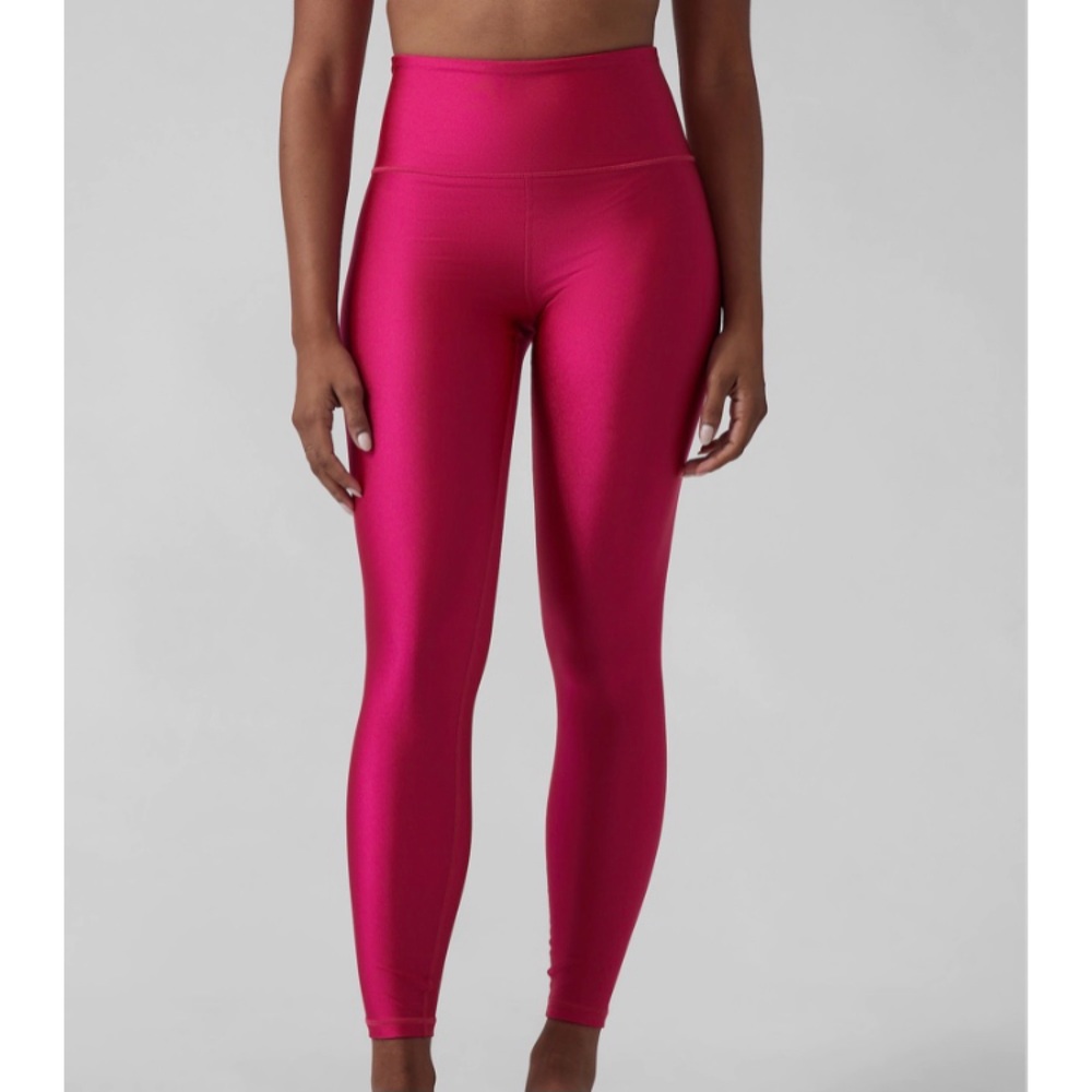 Athleta Shiney Hot Pink High-Rise Leggings Plus Size 1X